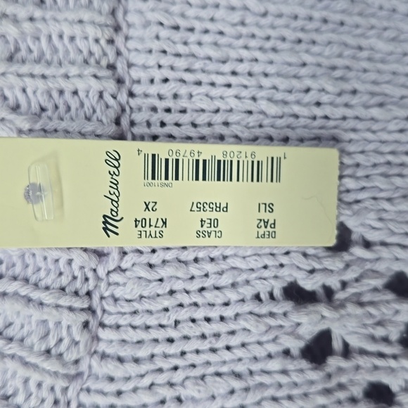 Madewell Pointelle Knit Pullover Sweater 2X NWT - Picture 5 of 9